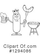 King Sausage Clipart #1294086 by Hit Toon