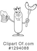 King Sausage Clipart #1294088 by Hit Toon