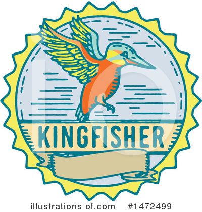Royalty-Free (RF) Kingfisher Clipart Illustration by patrimonio - Stock Sample #1472499