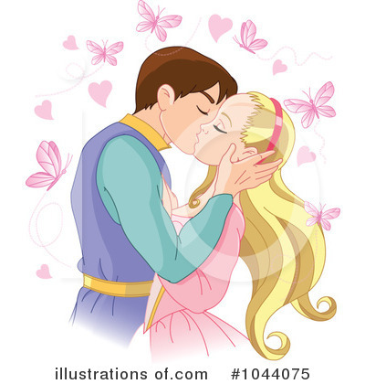 Royalty-Free (RF) Kiss Clipart Illustration by Pushkin - Stock Sample #1044075