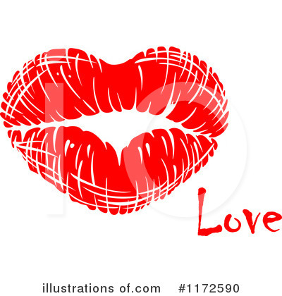 Kiss Clipart #1172590 by Vector Tradition SM