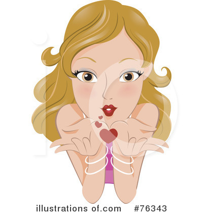 Royalty-Free (RF) Kiss Clipart Illustration by BNP Design Studio - Stock Sample #76343