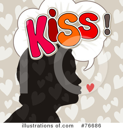 Royalty-Free (RF) Kiss Clipart Illustration by NL shop - Stock Sample #76686