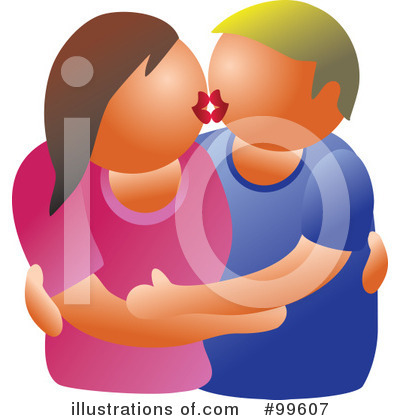 Royalty-Free (RF) Kissing Clipart Illustration by Prawny - Stock Sample #99607