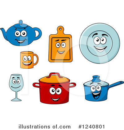 Royalty-Free (RF) Kitchen Clipart Illustration by Vector Tradition SM - Stock Sample #1240801