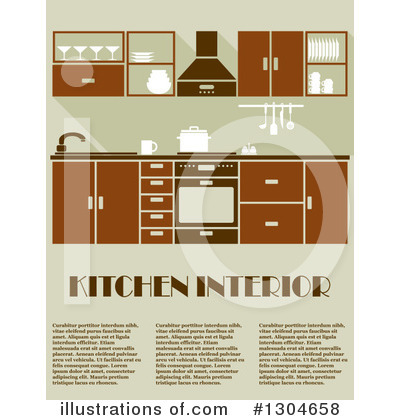 Royalty-Free (RF) Kitchen Clipart Illustration by Vector Tradition SM - Stock Sample #1304658