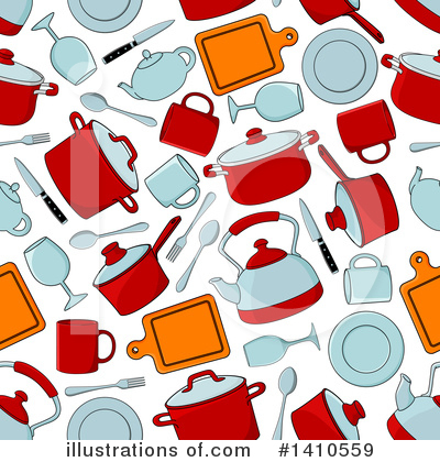 Royalty-Free (RF) Kitchen Clipart Illustration by Vector Tradition SM - Stock Sample #1410559