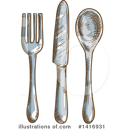 Royalty-Free (RF) Kitchen Clipart Illustration by Vector Tradition SM - Stock Sample #1416931