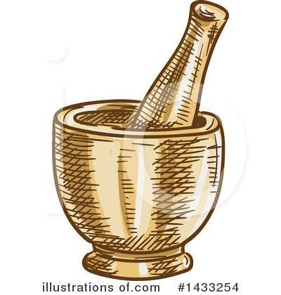 Mortar And Pestle Clipart #1433254 by Vector Tradition SM