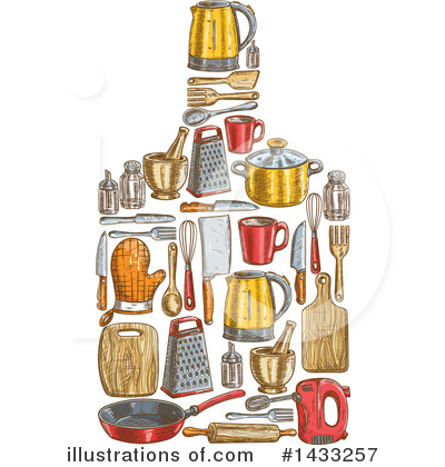 Royalty-Free (RF) Kitchen Clipart Illustration by Vector Tradition SM - Stock Sample #1433257