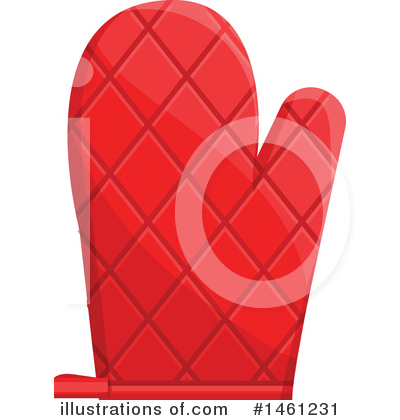 Oven Mitt Clipart #1461231 by Vector Tradition SM