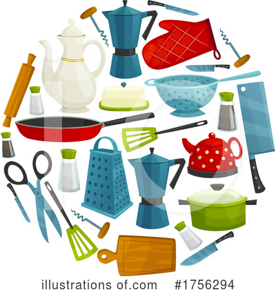 Kitchen Utensils Clipart #1756294 by Vector Tradition SM