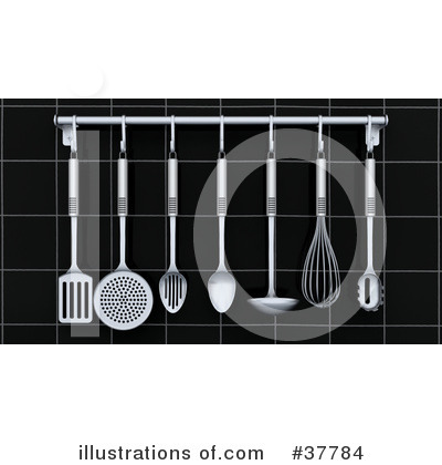 Royalty-Free (RF) Kitchen Clipart Illustration by KJ Pargeter - Stock Sample #37784