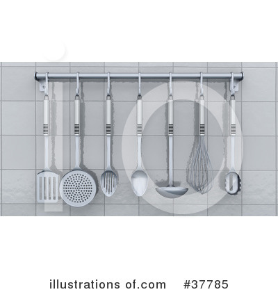 Royalty-Free (RF) Kitchen Clipart Illustration by KJ Pargeter - Stock Sample #37785
