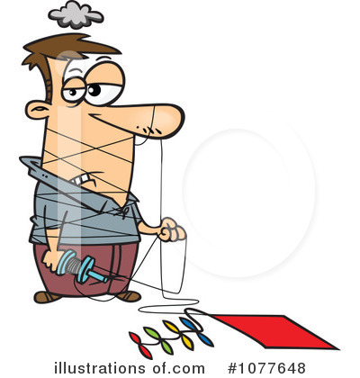 Royalty-Free (RF) Kite Clipart Illustration by toonaday - Stock Sample #1077648