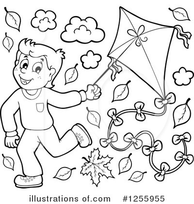 Royalty-Free (RF) Kite Clipart Illustration by visekart - Stock Sample #1255955