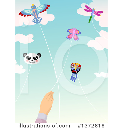 Kites Clipart #1372816 by BNP Design Studio