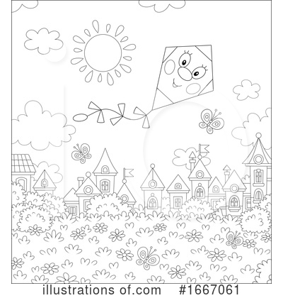 Royalty-Free (RF) Kite Clipart Illustration by Alex Bannykh - Stock Sample #1667061
