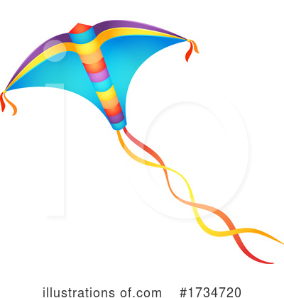 Royalty-Free (RF) Kite Clipart Illustration by Vector Tradition SM - Stock Sample #1734720
