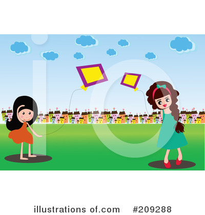Royalty-Free (RF) Kites Clipart Illustration by mayawizard101 - Stock Sample #209288
