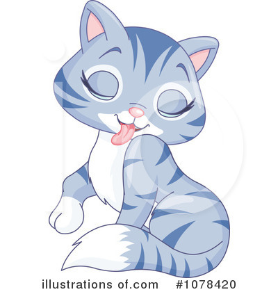 Royalty-Free (RF) Kitten Clipart Illustration by Pushkin - Stock Sample #1078420