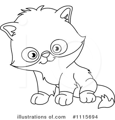 Royalty-Free (RF) Kitten Clipart Illustration by yayayoyo - Stock Sample #1115694