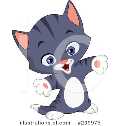 Royalty-Free (RF) Kitten Clipart Illustration by yayayoyo - Stock Sample #209975