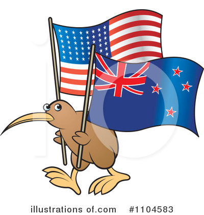 New Zealand Clipart #1104583 by Lal Perera