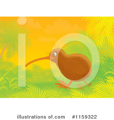 Royalty-Free (RF) Kiwi Bird Clipart Illustration by Alex Bannykh - Stock Sample #1159322