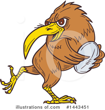 Royalty-Free (RF) Kiwi Bird Clipart Illustration by patrimonio - Stock Sample #1443451