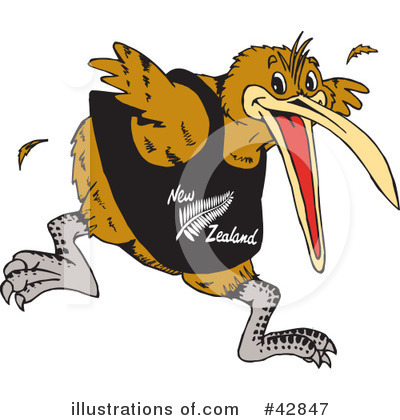 Kiwi Bird Clipart #42847 by Dennis Holmes Designs
