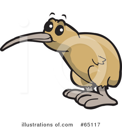 Kiwi Bird Clipart #65117 by Dennis Holmes Designs