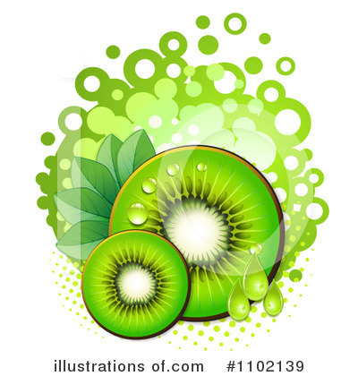 Royalty-Free (RF) Kiwi Clipart Illustration by merlinul - Stock Sample #1102139