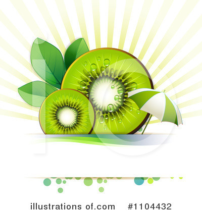 Royalty-Free (RF) Kiwi Fruit Clipart Illustration by merlinul - Stock Sample #1104432