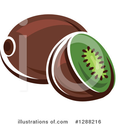 Royalty-Free (RF) Kiwi Fruit Clipart Illustration by Vector Tradition SM - Stock Sample #1288216