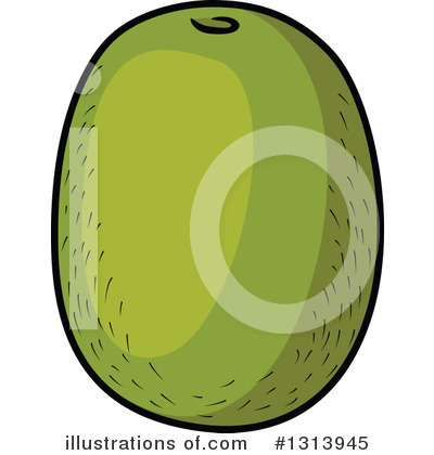 Royalty-Free (RF) Kiwi Fruit Clipart Illustration by Vector Tradition SM - Stock Sample #1313945