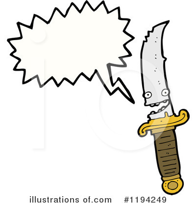 Royalty-Free (RF) Knife Clipart Illustration by lineartestpilot - Stock Sample #1194249