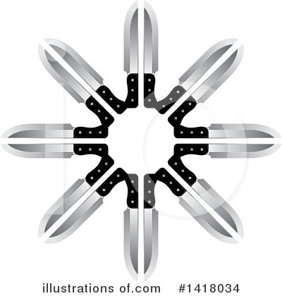 Royalty-Free (RF) Knife Clipart Illustration by Lal Perera - Stock Sample #1418034