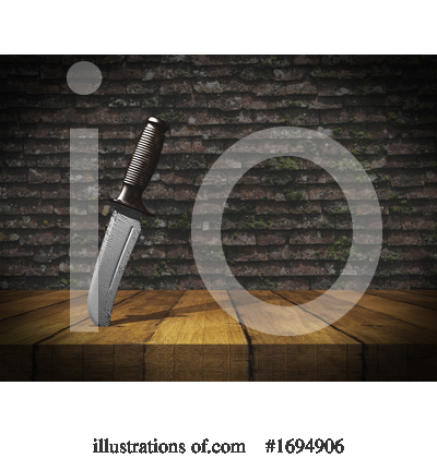 Royalty-Free (RF) Knife Clipart Illustration by KJ Pargeter - Stock Sample #1694906
