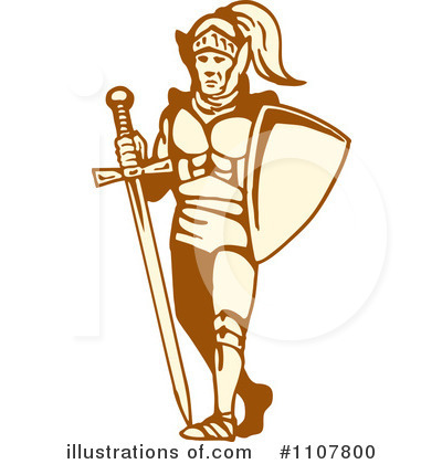 Royalty-Free (RF) Knight Clipart Illustration by patrimonio - Stock Sample #1107800