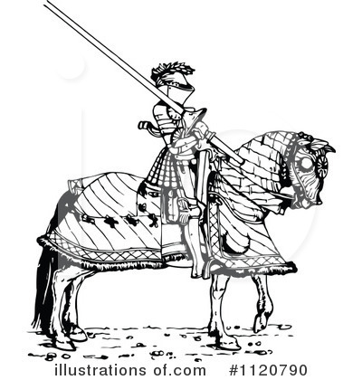Royalty-Free (RF) Knight Clipart Illustration by Prawny Vintage - Stock Sample #1120790