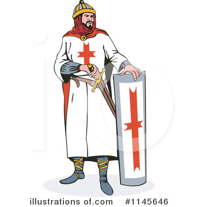 Royalty-Free (RF) Knight Clipart Illustration by patrimonio - Stock Sample #1145646