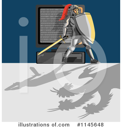 Royalty-Free (RF) Knight Clipart Illustration by patrimonio - Stock Sample #1145648