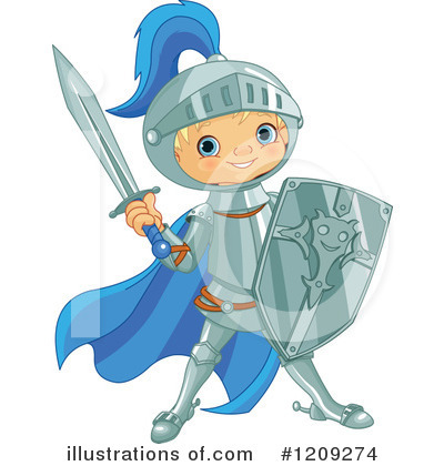 Royalty-Free (RF) Knight Clipart Illustration by Pushkin - Stock Sample #1209274