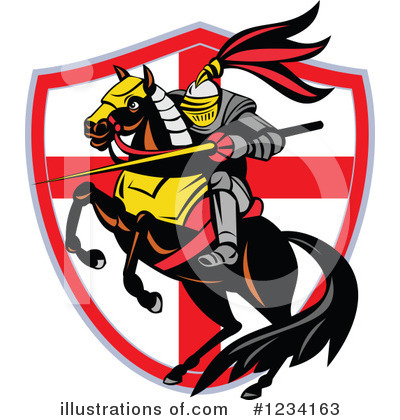 Royalty-Free (RF) Knight Clipart Illustration by patrimonio - Stock Sample #1234163