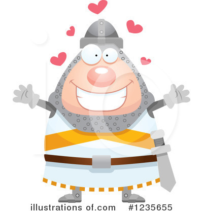 Royalty-Free (RF) Knight Clipart Illustration by Cory Thoman - Stock Sample #1235655