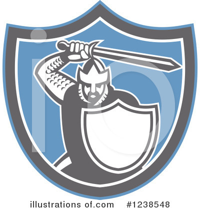 Royalty-Free (RF) Knight Clipart Illustration by patrimonio - Stock Sample #1238548