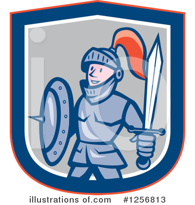 Royalty-Free (RF) Knight Clipart Illustration by patrimonio - Stock Sample #1256813