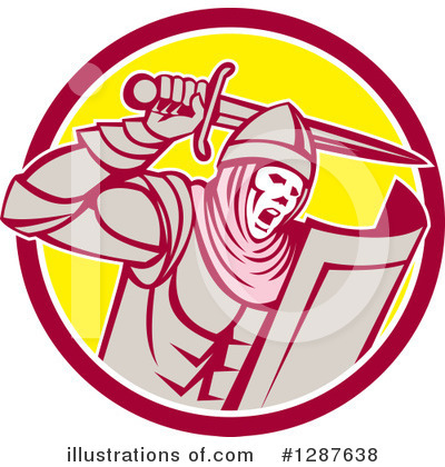 Royalty-Free (RF) Knight Clipart Illustration by patrimonio - Stock Sample #1287638