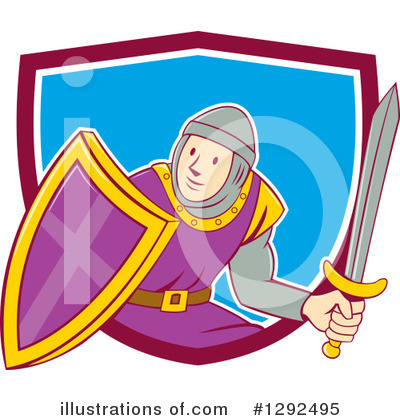 Royalty-Free (RF) Knight Clipart Illustration by patrimonio - Stock Sample #1292495